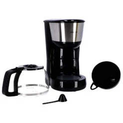 Inventum Koffiezetter 1.25l Zwart/rvs 10 Kopjes -Koffie Verkoop 101 0855 3 1