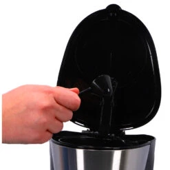 Inventum Koffiezetter 1.25l Zwart/rvs 10 Kopjes -Koffie Verkoop 101 0855 4 1