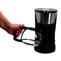 Inventum Koffiezetter 1.25l Zwart/rvs 10 Kopjes -Koffie Verkoop 101 0855 5 1