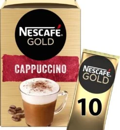 Nescafé Gold Cappuccino Oploskoffie - Ongezoet - 6 Doosjes à 10 Zakjes -Koffie Verkoop 1110x1200