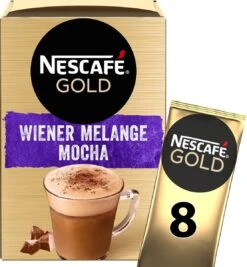 Nescafé Gold Wiener Melange Mocha Oploskoffie - 6 Doosjes à 8 Zakjes 7 Nescafé Gold Wiener Melange Mocha Oploskoffie - 6 Doosjes à 8 Zakjes -Koffie Verkoop 1111x1200