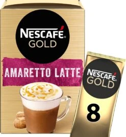 Nescafé Gold Amaretto Latte Oploskoffie - 6 Doosjes à 8 Zakjes -Koffie Verkoop 1111x1200 6