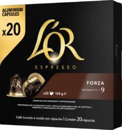 L'OR Espresso Forza Koffiecups - Intensiteit 9/12 - 10 X 20 Capsules -Koffie Verkoop 1128x1200 1