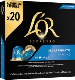 L'OR Espresso Decaffeinato (6) - 10 X 20 Koffiecups -Koffie Verkoop 1129x1200 2