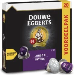 Douwe Egberts Lungo Intens Koffiecups - Intensiteit 8/12 - 10 X 20 Capsules -Koffie Verkoop 1170x1200
