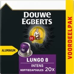 Douwe Egberts Lungo Intens Koffiecups - Intensiteit 8/12 - 10 X 20 Capsules -Koffie Verkoop 1198x1200