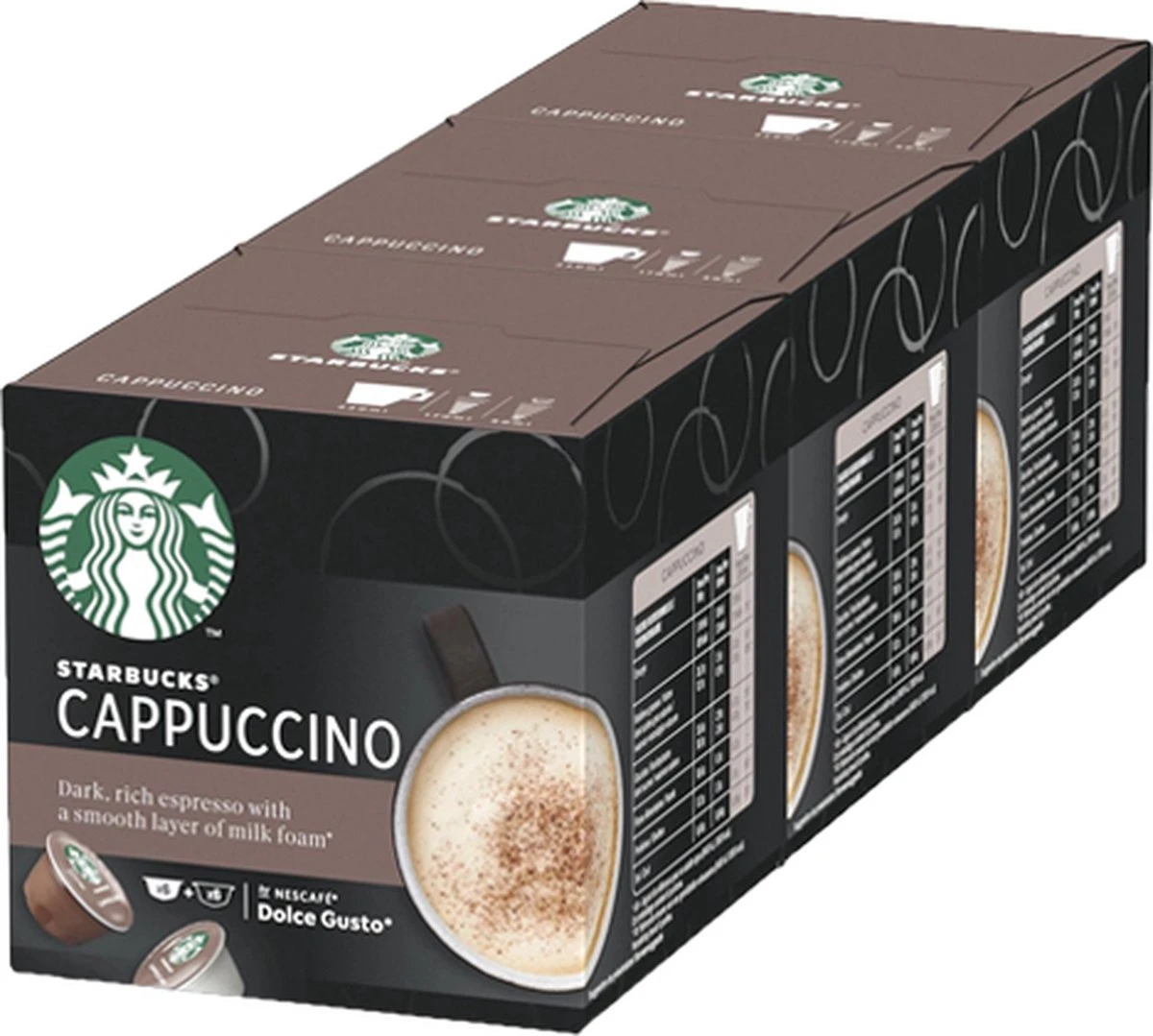 Starbucks By Dolce Gusto Cappuccino Capsules - 36 Koffiecups 1 Starbucks By Dolce Gusto Cappuccino Capsules - 36 Koffiecups