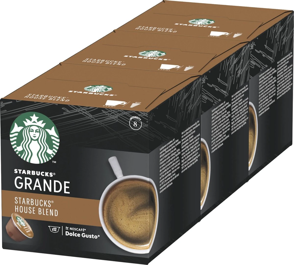 Starbucks By Dolce Gusto House Blend Medium Roast Capsules - 36 Koffiecups 1 Starbucks By Dolce Gusto House Blend Medium Roast Capsules - 36 Koffiecups