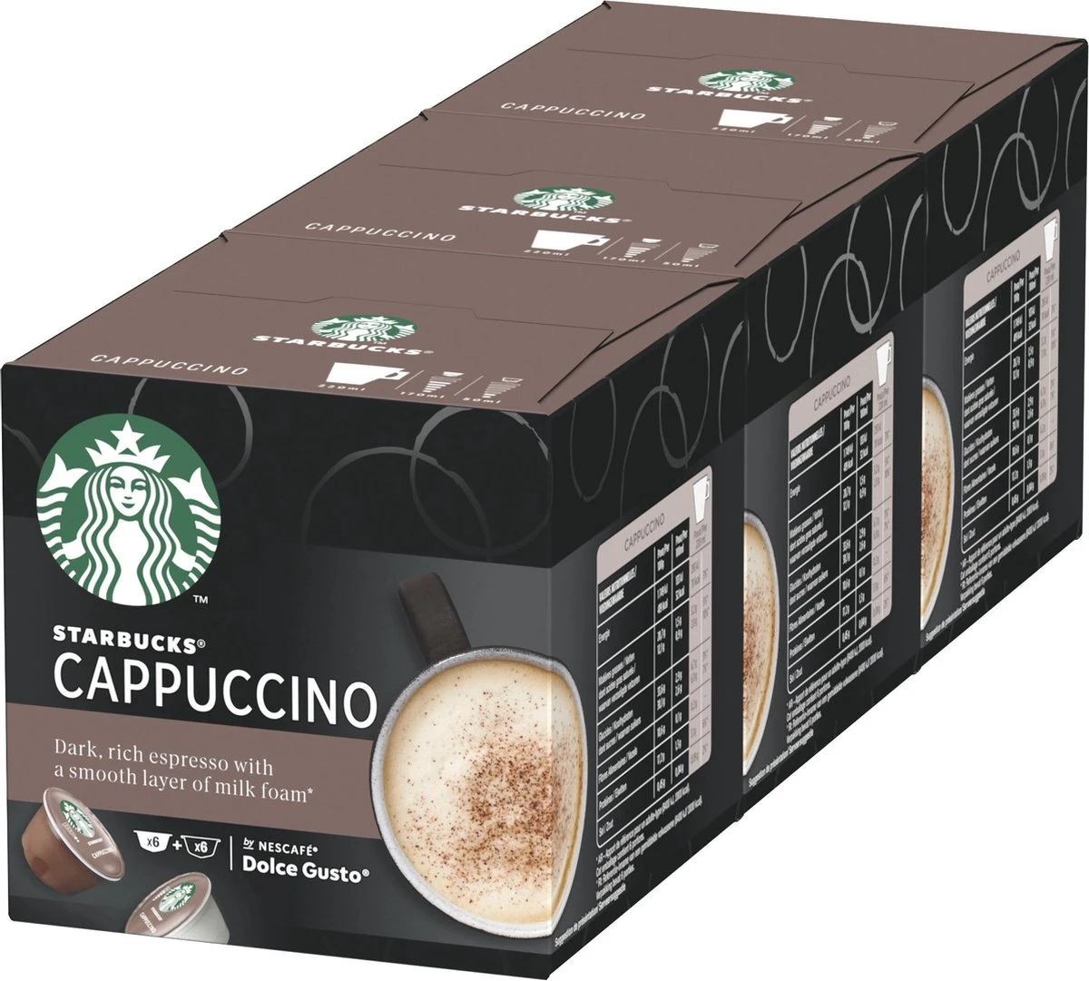 Starbucks By Dolce Gusto Cappuccino Capsules - 36 Koffiecups 2 Starbucks By Dolce Gusto Cappuccino Capsules - 36 Koffiecups - Afbeelding 2