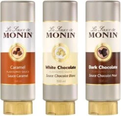 Monin Dessert Topping Dark Chocolate - 50 Cl -Koffie Verkoop 1200x1146