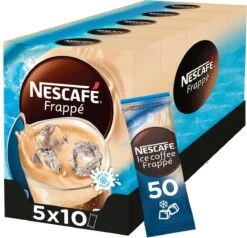 Nescafé Frappé Oploskoffie - 5 Doosjes à 10 Zakjes 7 Nescafé Frappé Oploskoffie - 5 Doosjes à 10 Zakjes -Koffie Verkoop 1200x1156