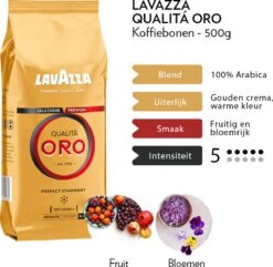 Lavazza Qualita Oro Koffiebonen - 500 Gram X4 -Koffie Verkoop 1200x1170 2