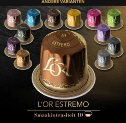 L'OR Lungo Estremo Koffiecups - Intensiteit 10/12 - 10 X 10 Capsules -Koffie Verkoop 1200x1173 1