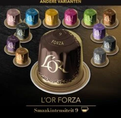L'OR Espresso Forza Koffiecups - Intensiteit 9/12 - 10 X 10 Capsules -Koffie Verkoop 1200x1173 3