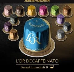L'OR Espresso Decaffeinato Koffiecups - Intensiteit 6/12 - 10 X 10 Capsules -Koffie Verkoop 1200x1173 5