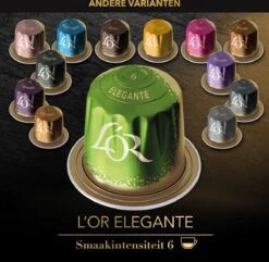 L'OR Lungo Elegante Koffiecups - Intensiteit 6/12 - 10 X 20 Capsules -Koffie Verkoop 1200x1173 9
