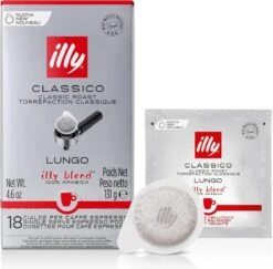Illy - E.S.E. Servings Classico Lungo 12 X 18 Stuks -Koffie Verkoop 1200x1182 2