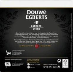 Douwe Egberts Lungo Sterk (10) - 10 X 20 Koffiecups -Koffie Verkoop 1200x1186 2