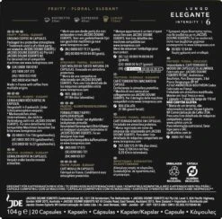 L'OR Lungo Elegante Koffiecups - Intensiteit 6/12 - 10 X 20 Capsules -Koffie Verkoop 1200x1186 4