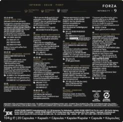 L'OR Espresso Forza Koffiecups - Intensiteit 9/12 - 10 X 20 Capsules -Koffie Verkoop 1200x1187 1