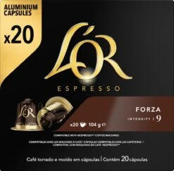 L'OR Espresso Forza Koffiecups - Intensiteit 9/12 - 10 X 20 Capsules -Koffie Verkoop 1200x1187 2