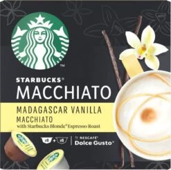 Starbucks By Dolce Gusto Capsules Madagascar Vanilla Macchiato- 3 Doosjes à 12 Koffiecups 7 Starbucks By Dolce Gusto Capsules Madagascar Vanilla Macchiato- 3 Doosjes à 12 Koffiecups -Koffie Verkoop 1200x1195
