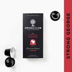 Aroma Club - Nespresso Compatible Capsules (120 St.) - No. 3 Strong George - Intensiteit 5/5 - Espresso - 100% Aluminium Koffiecups -Koffie Verkoop 1200x1200 21