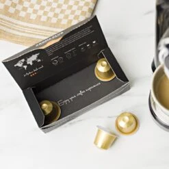 Aroma Club - Nespresso Compatible Capsules (120 St.) - No. 2 Smooth James - Intensiteit 3/5 - Espresso & Lungo - 100% Aluminium Koffiecups -Koffie Verkoop 1200x1200 54