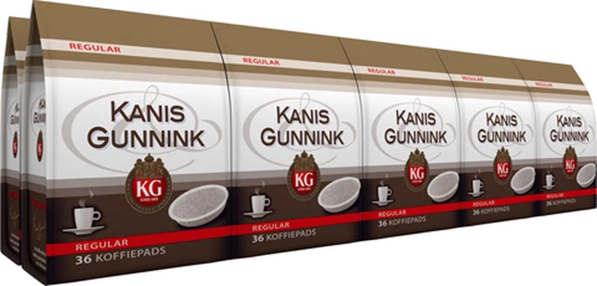 Kanis & Gunnink Regular Koffiepads - 10 X 36 Pads 1 Kanis & Gunnink Regular Koffiepads - 10 X 36 Pads