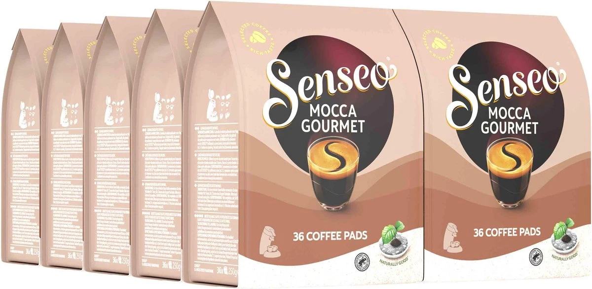 Senseo Mocca Gourmet Koffiepads - 4/9 Intensiteit - 10 X 36 Pads 1 Senseo Mocca Gourmet Koffiepads - 4/9 Intensiteit - 10 X 36 Pads