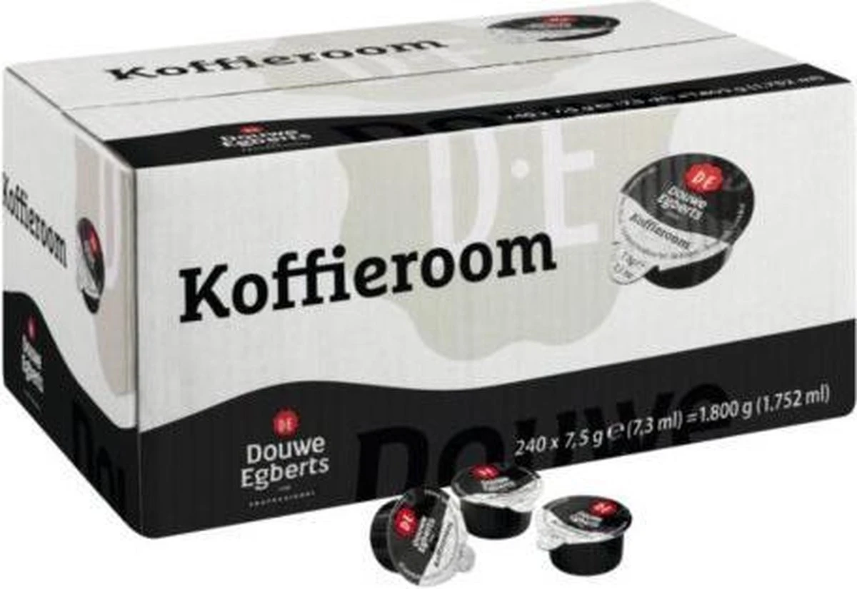 Douwe Egberts Koffiemelk Cups Halfroom - 240 Stuks 1 Douwe Egberts Koffiemelk Cups Halfroom - 240 Stuks