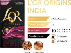 L'OR Espresso Origins India (10) - 10 X 10 Koffiecups -Koffie Verkoop 1200x902