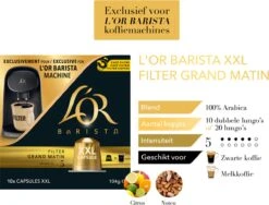 L'OR BARISTA XXL Filter Grand Matin (5) - 5 X 10 Koffiecups -Koffie Verkoop 1200x913