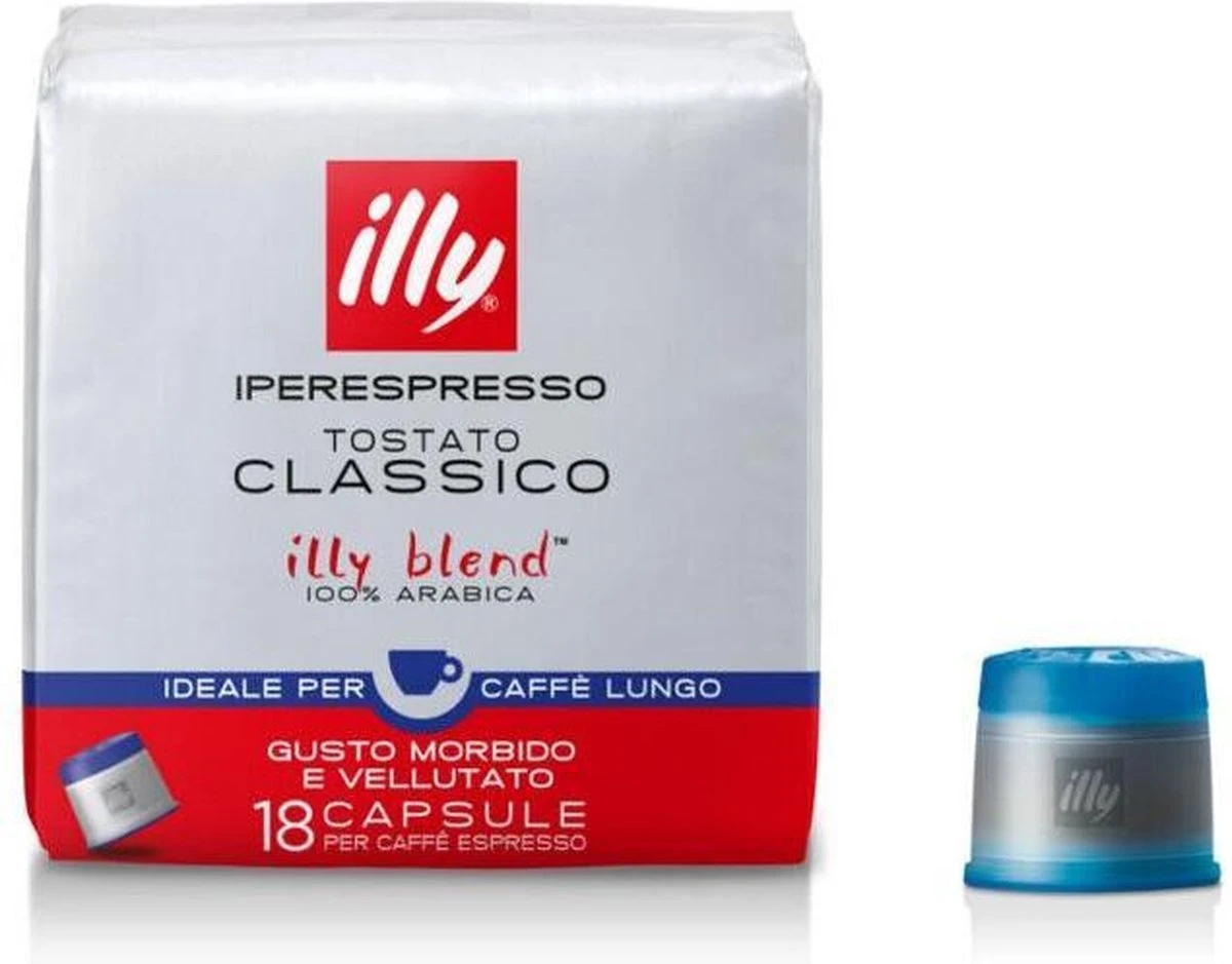 Illy Iperespresso Classico Lungo 18 Capsules 2 Illy Iperespresso Classico Lungo 18 Capsules - Afbeelding 2