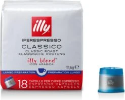 Illy - Iperespresso Koffie Home Classico Lungo 6 X 18 Capsules 6 Illy - Iperespresso Koffie Home Classico Lungo 6 X 18 Capsules -Koffie Verkoop 1200x956 1