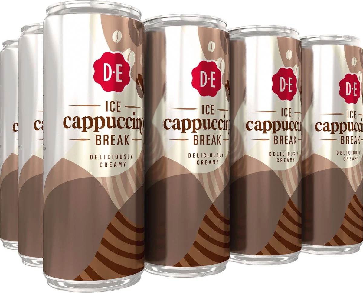 Douwe Egberts Ice Cappuccino IJskoffie - 12 X 250 Ml 1 Douwe Egberts Ice Cappuccino IJskoffie - 12 X 250 Ml