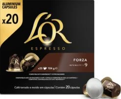 L'OR Espresso Forza Koffiecups - Intensiteit 9/12 - 10 X 20 Capsules -Koffie Verkoop 1200x975 1
