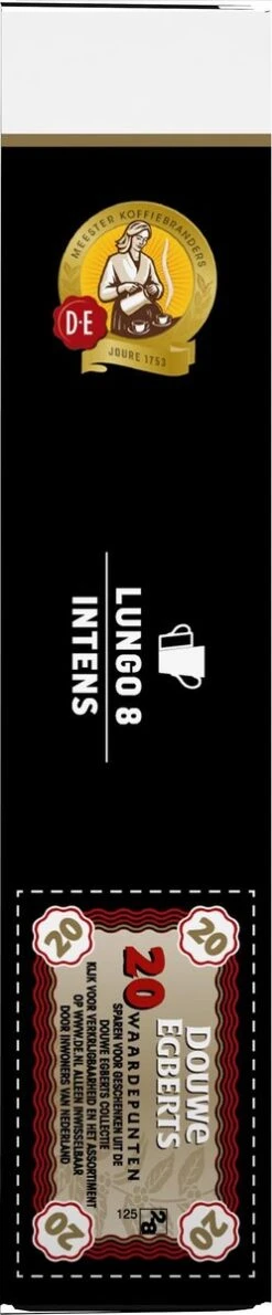 Douwe Egberts Lungo Intens Koffiecups - Intensiteit 8/12 - 10 X 20 Capsules -Koffie Verkoop 249x1200 1