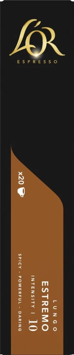 L'OR Lungo Estremo (10) - 10 X 20 Koffiecups -Koffie Verkoop 253x1200 3