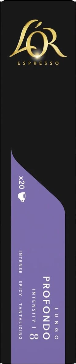 L'OR Lungo Profondo Koffiecups - Intensiteit 8/12 - 10 X 20 Capsules -Koffie Verkoop 253x1200 5