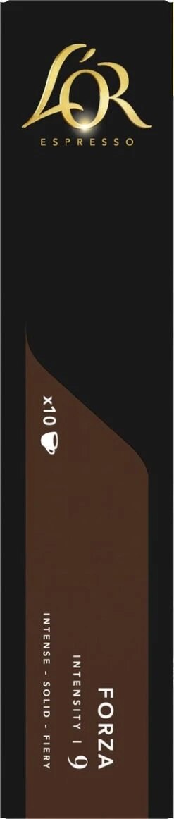 L'OR Espresso Forza Koffiecups - Intensiteit 9/12 - 10 X 10 Capsules -Koffie Verkoop 255x1200 5