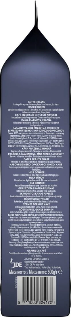 L'OR Espresso Fortissimo Koffiebonen (10) - 4 X 500 Gram -Koffie Verkoop 271x1200