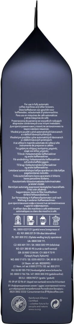 L'OR Espresso Fortissimo Koffiebonen (10) - 4 X 500 Gram -Koffie Verkoop 276x1200 1