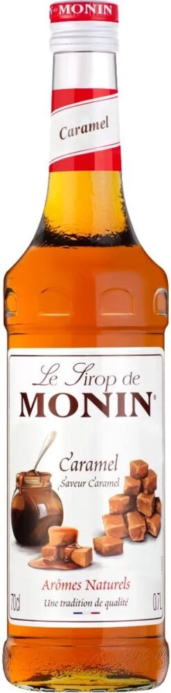 Monin Caramel Karamel 70cl Koffiesiroop Met 1x Monin Pompje -Koffie Verkoop 297x1200 2