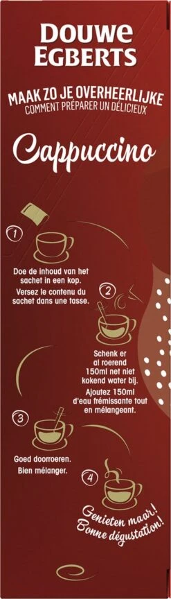 Douwe Egberts Verwenkoffie Cappuccino Oploskoffie - 5 X 10 Zakjes -Koffie Verkoop 343x1200 4