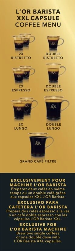 L'OR BARISTA XXL Ristretto (11) - 5 X 10 Koffiecups -Koffie Verkoop 361x1200 1