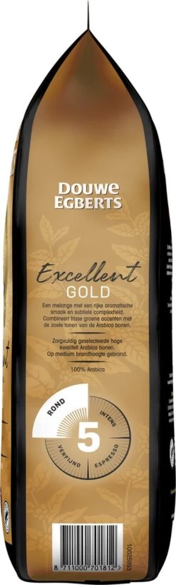 Douwe Egberts Excellent Gold Koffiebonen - 5/9 Intensiteit - 4 X 1kg -Koffie Verkoop 362x1200