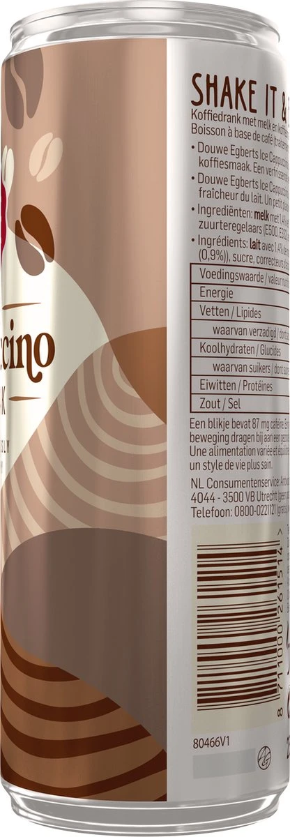 Douwe Egberts Ice Cappuccino IJskoffie - 12 X 250 Ml 3 Douwe Egberts Ice Cappuccino IJskoffie - 12 X 250 Ml - Afbeelding 3