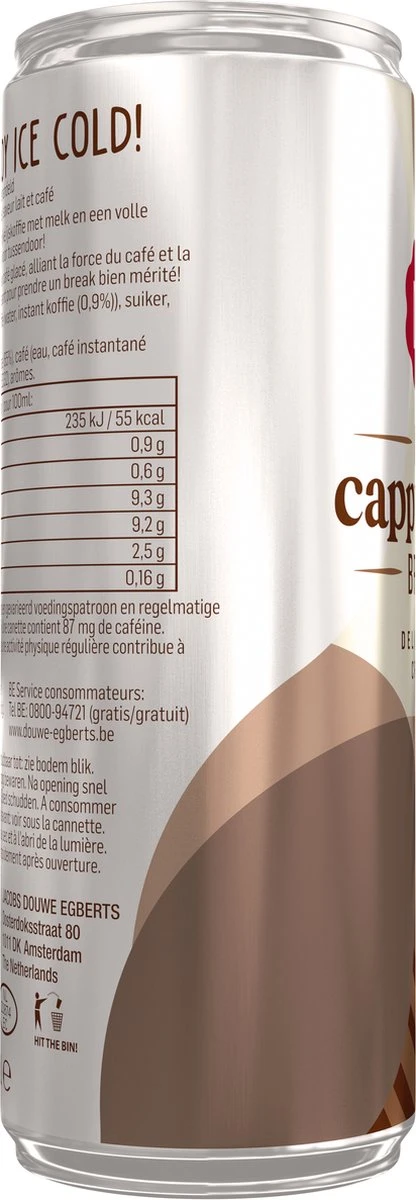 Douwe Egberts Ice Cappuccino IJskoffie - 12 X 250 Ml 4 Douwe Egberts Ice Cappuccino IJskoffie - 12 X 250 Ml - Afbeelding 4