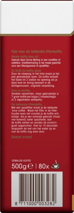 Douwe Egberts Aroma Rood Grove Maling Filterkoffie - 6 X 500 Gram -Koffie Verkoop 421x1200